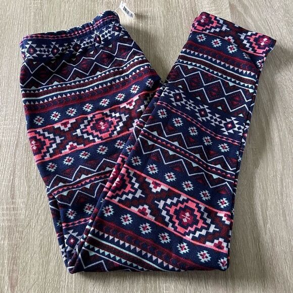 NWT … NO BOUNDARIES “Size: XL - (15-17)” Geometric Patterned Leggings - Picture 2 of 5